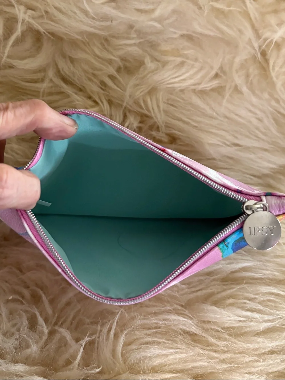 ipsy Glam Bag ‘Futuristic Tie Dye’ July 2025 Cosmetic Bag